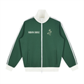 Contrast Side Stripe Fleece Track Jacket