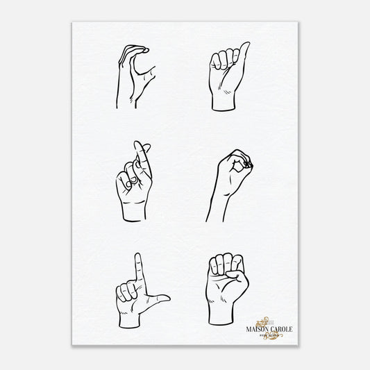  Sign Language ''Carole'' by MC Home Design