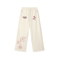 Contrast Tape Straight-Leg Sweatpants