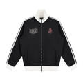 Contrast Side Stripe Fleece Track Jacket
