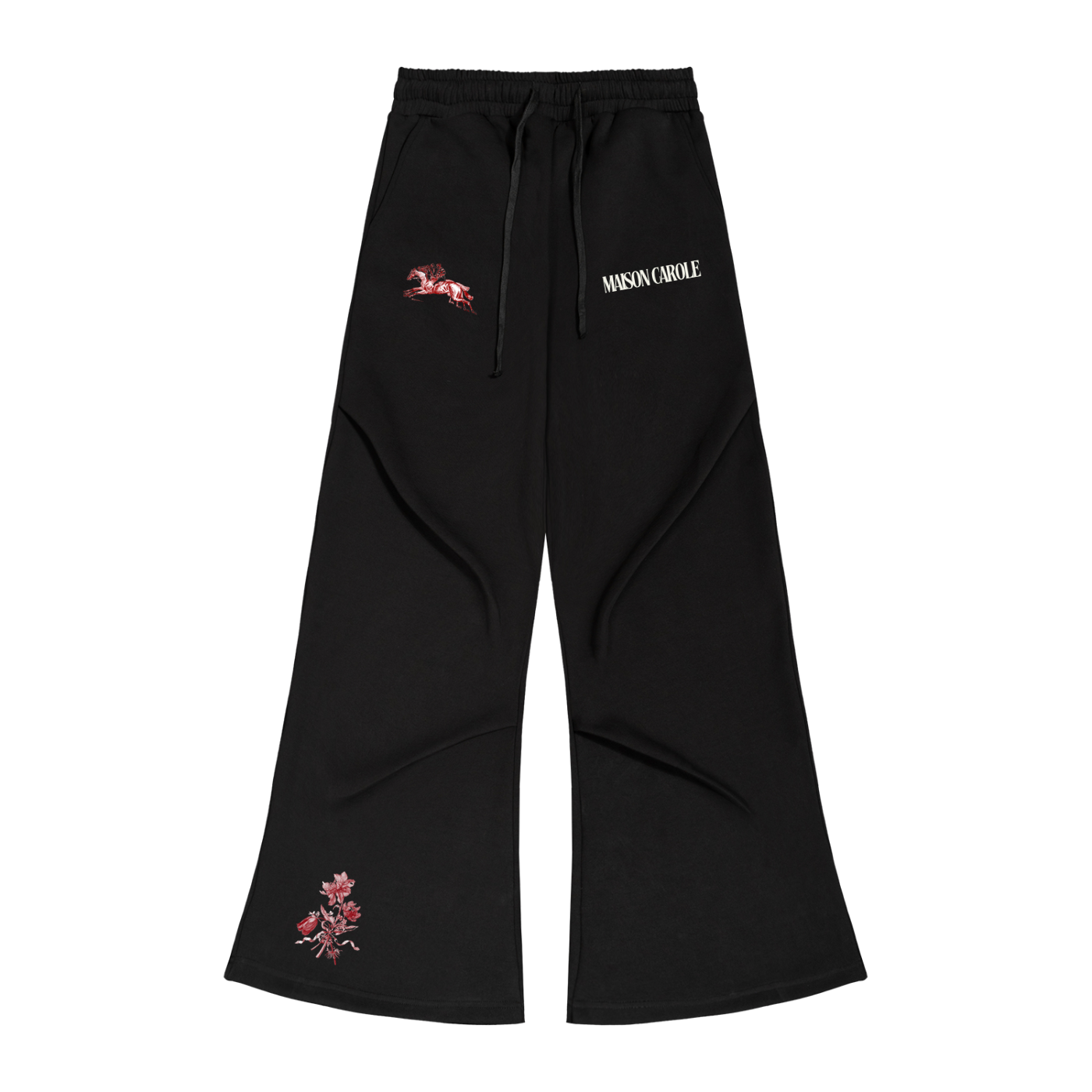 Wide Leg Drawstring Sweatpants