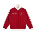 Contrast Side Stripe Fleece Track Jacket