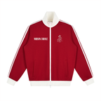 Contrast Side Stripe Fleece Track Jacket