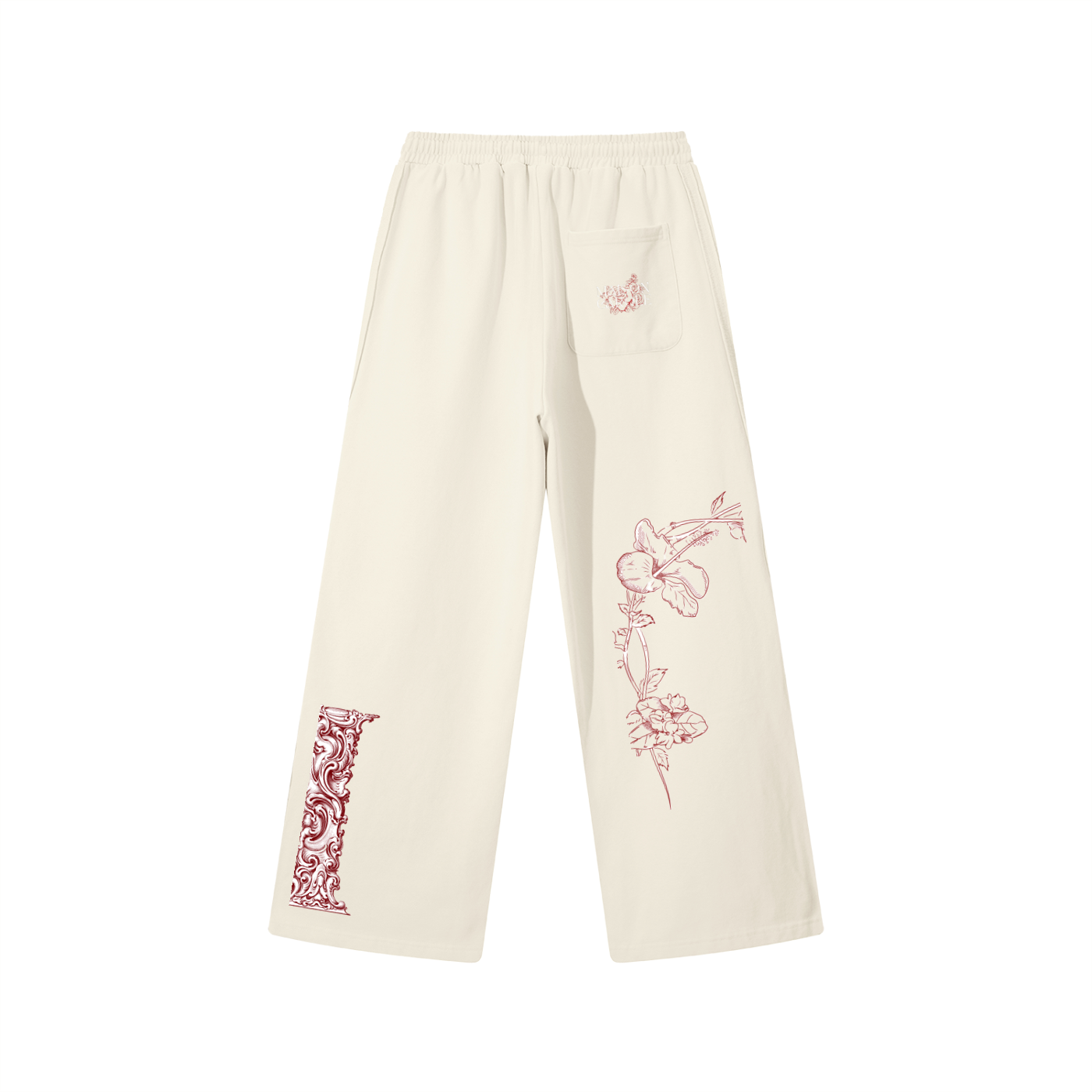 Contrast Tape Straight-Leg Sweatpants